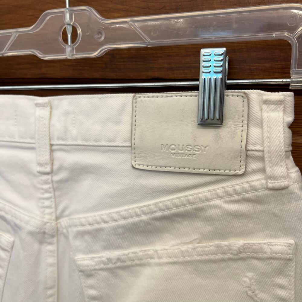 Moussy vintage Cutoff Jean shorts 025esc11-2690 sz 25 Women's White *Stain - Picture 11 of 16